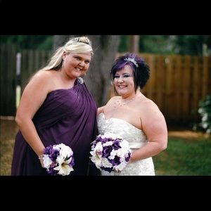 Plum bridesmaid formal